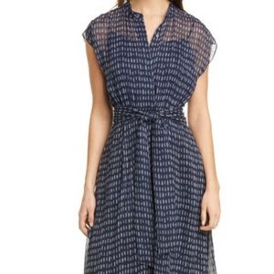 Club Monaco chiffon tie waist dress NWT